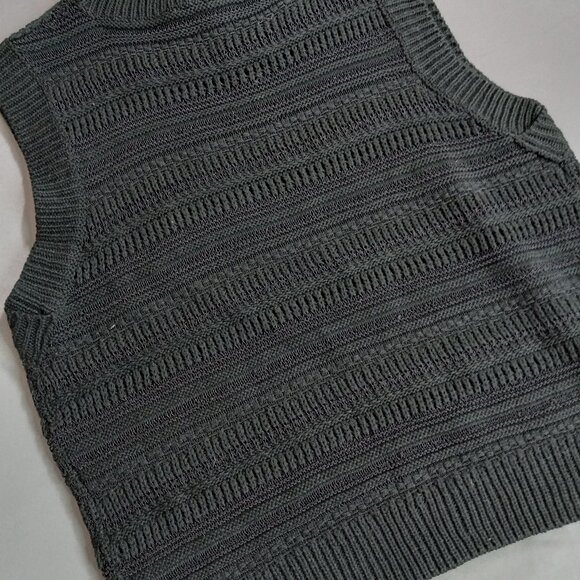 NWT Hem & Thread black knit vest size M - Picture 2 of 10